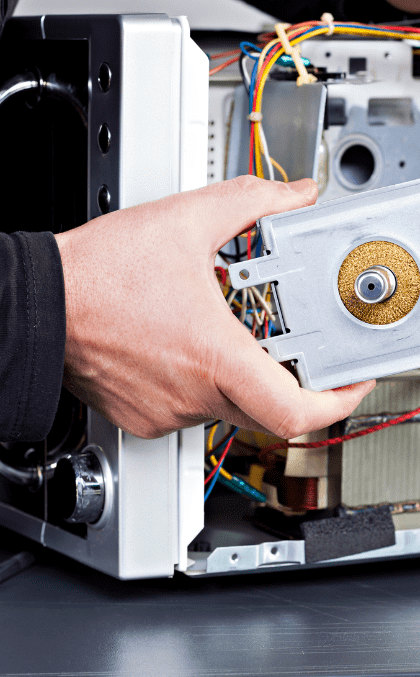 Microwave repair expert at work in Durango, CO